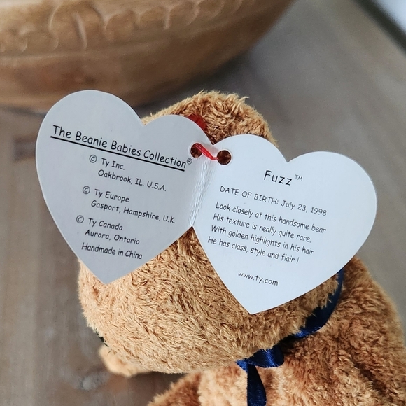 π§Έ Ty Beanie Baby βFuzzβ the Brown Bear β 1999 Retired, Excellent Condition - Picture 11 of 15